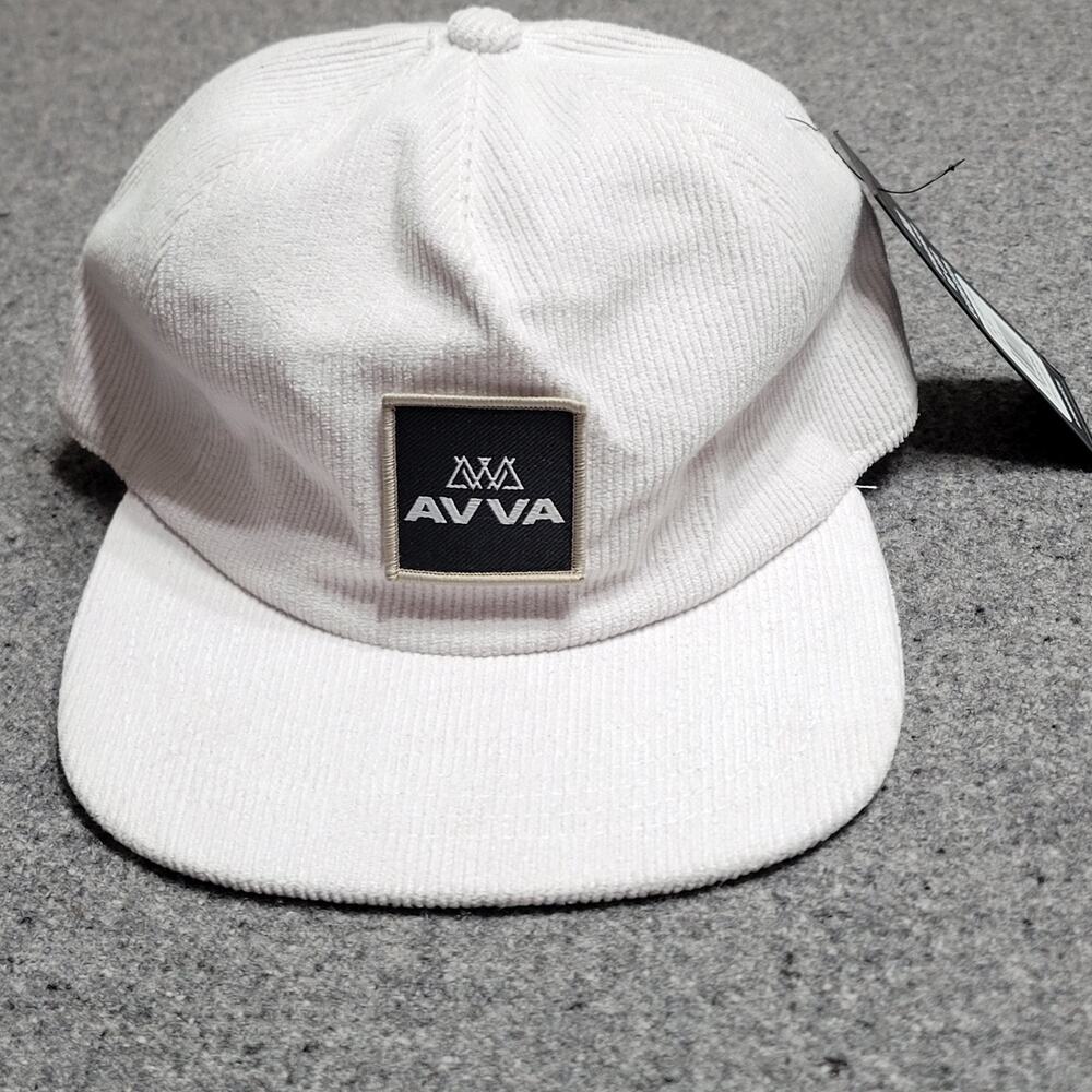 AVVA Hat Baseball Cap Mens White Ocean Beach Corduroy Hawaiian Surf Streetwear